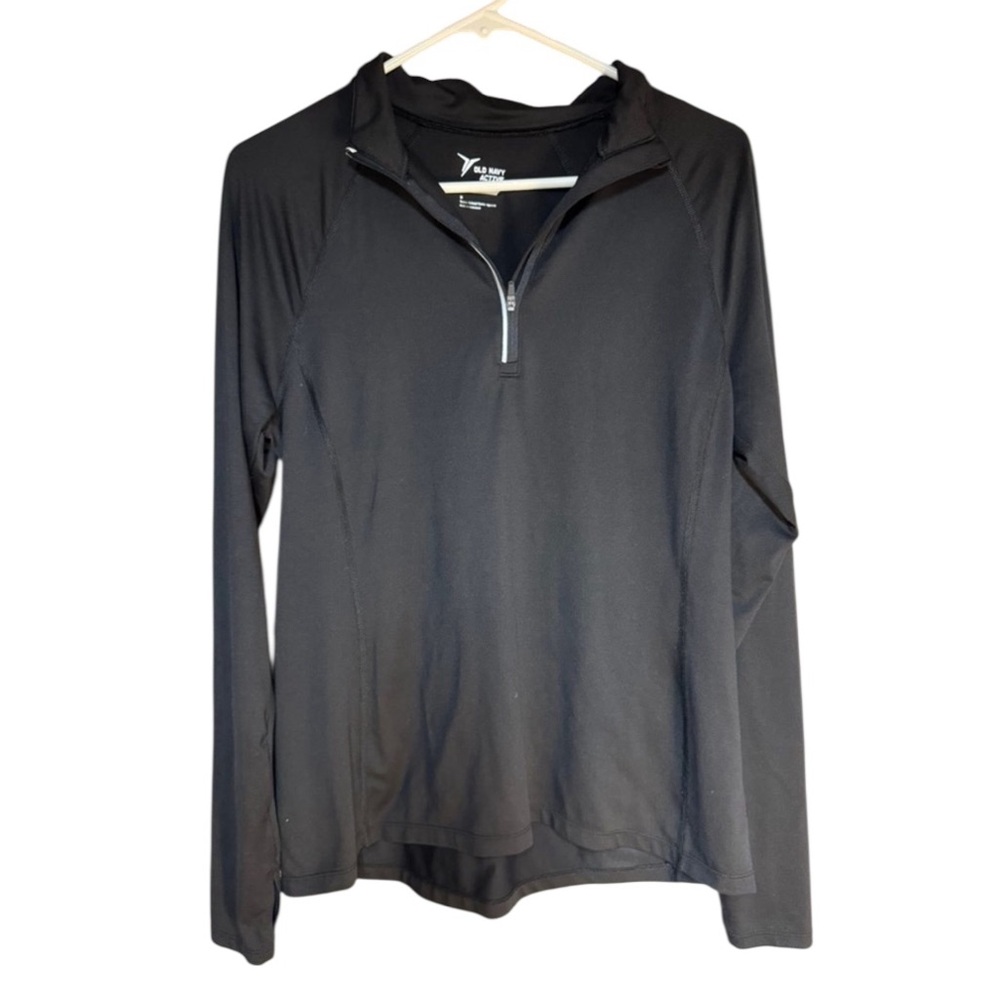 Old Navy Black Quarter-Zip Pullover